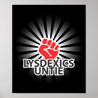 Dyslexics verenigen! poster