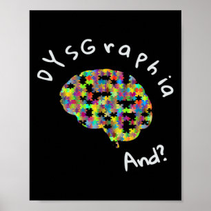 Dyslexie Bewustheid Dysgraphia Schrijfdata Poster