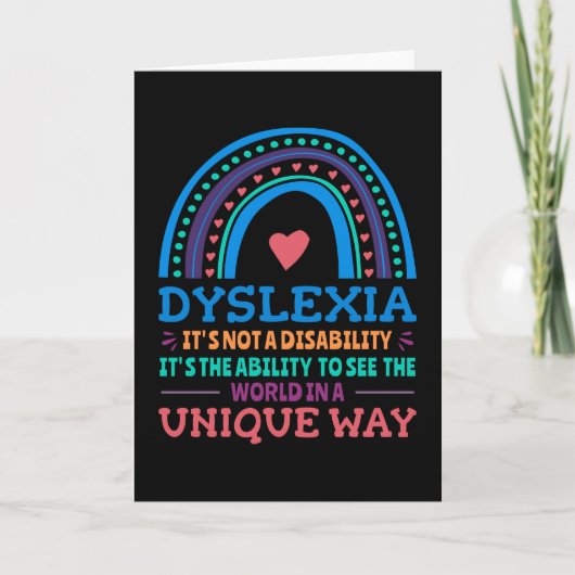 Dyslexie Bewustheid Dyslexie Kaart (Voorkant)