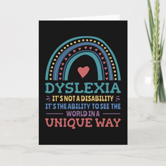 Dyslexie Bewustheid Dyslexie Kaart (Voorkant)