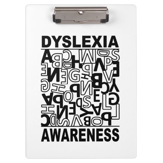 Dyslexie Bewustheid Dyslexie Leerlingen Studenten Klembord (Voorkant)