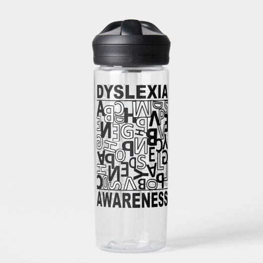 Dyslexie Bewustheid Dyslexie Leerlingen Studenten Waterfles (Voorkant)