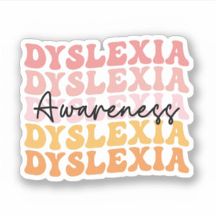 Dyslexie Bewustheid Dyslexie Ondersteuning Dyslexi Sticker