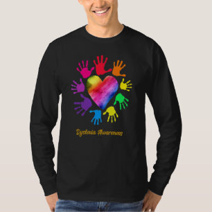 Dyslexie Bewustzijn Handen Dyslexie T-shirt
