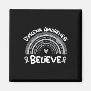 Dyslexie Bewustzijn Maand Shirt Dyslexie Magneet