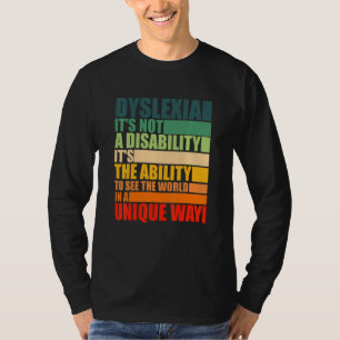Dyslexie Het is geen handicap Dyslexie T-shirt