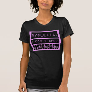 Dyslexie: Ik speel niet - ik verbeter - dyslexisch T-shirt