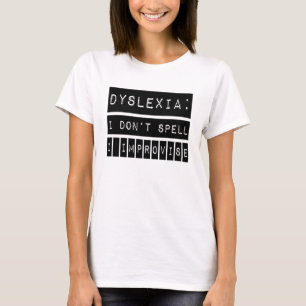 Dyslexie: Ik speel niet - ik verbeter - dyslexisch T-shirt