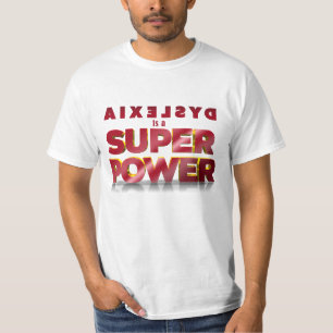 Dyslexie is een superkracht t-shirt