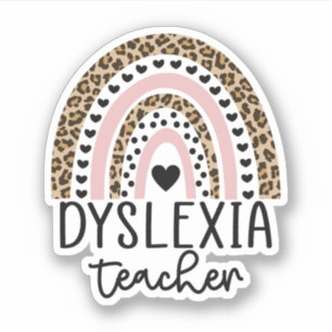 Dyslexie leraar dyslexie Bewustmaaltijd Sticker