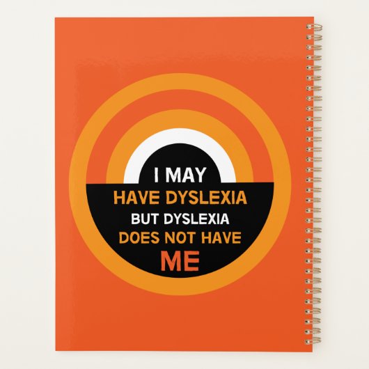Dyslexie | Steun | Mok Dyslexische Gifts Planner (Achterkant)
