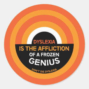Dyslexie Steun Mok Dyslexische Gifts Ronde Sticker