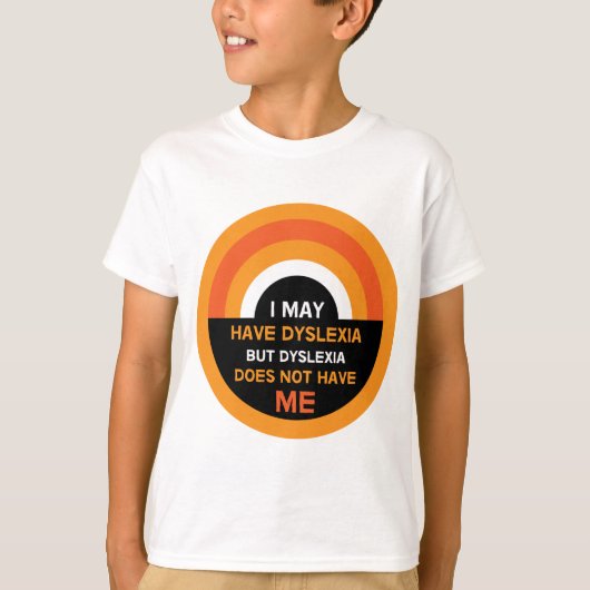 Dyslexie | Steun | Mok Dyslexische Gifts T-shirt (Voorkant)