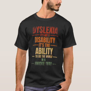 Dyslexie Warrior Reading Disorder Dyslexie Awarene T-shirt