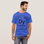 Dysprosium, élément (noir) T-shirt (Devant entier)