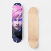 Dystopian Cyberpunk Sci-Fi Future Street Punk 01 Skateboard (Voorkant)
