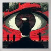 Dystopian Eye kijken naar een Man Poster (Voorkant)