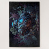 Dystopian Robot & Planten Legpuzzel (Verticaal)