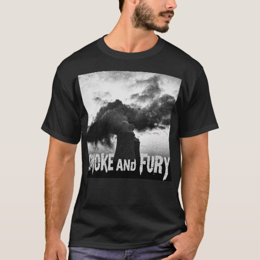 Dystopian Rock Black Oil Rig T-shirt (Voorkant)