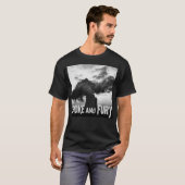 Dystopian Rock Black Oil Rig T-shirt (Voorkant volledig)