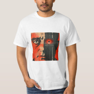 Dystopisch robotisch oog t-shirt