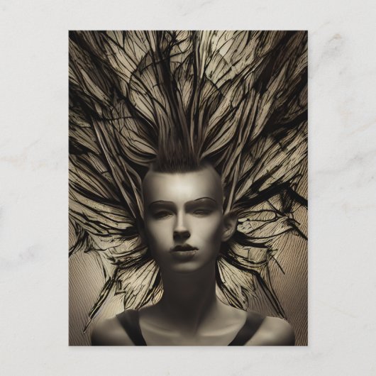 Dystopische etherische surrealistische Abstracte v Briefkaart (Voorkant)