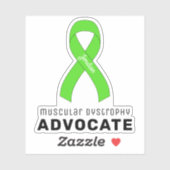 Dystrophie musculaire Avocat Vinyl Sticker (Feuille)