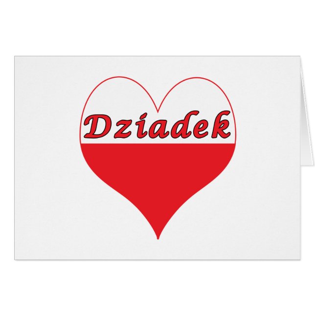Dziadek Poland Heart (Voorkant Horizontaal)