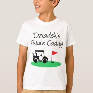Dziadek's Toekomstige Caddy Poolse Klein kind T-shirt