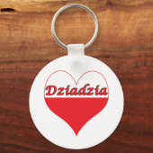 Dziadzia Poland Heart Sleutelhanger (Voorkant)