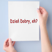 Dzien Dobry, hè? Flyer (Hand)