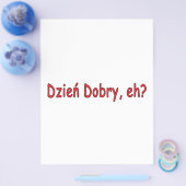Dzien Dobry, hè? Flyer (Enkel)