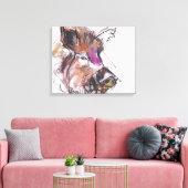 Dzik Canvas Afdruk (Insitu (Woonkamer))
