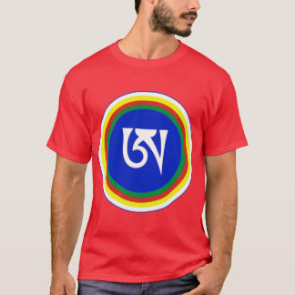 Dzogchen-meditatie Tibetaanse letter A Boeddhisme T-shirt