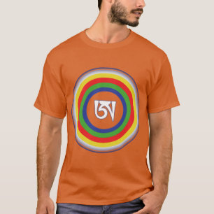Dzogchen Tibetaanse Letter A Boeddha Meditatie Man T-shirt