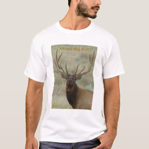 E10 Bull Elk in Fluwelen Kopschot T-shirt