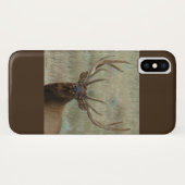 E10 Bull Elk in Velvet Head Shot Case-Mate iPhone Case (Achterkant (horizontaal))