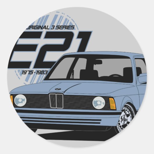 E21 De eerste 3-serie Sticker (Voorkant)