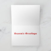 E22 Bull Elk en Snowy Hills Feestdagen Kaart (Binnen)