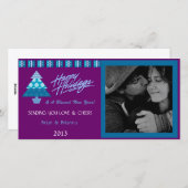 E2 het boom-Schietlood van de Vakantie de Kaarten (Voorkant / Achterkant)