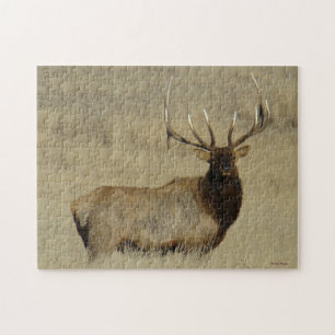 E30 Grote Bull Elk Stier Legpuzzel