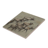 E37 Elk Herd Tegeltje (Zijkant)