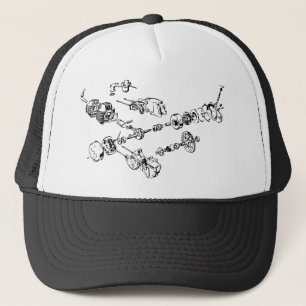 E50 geëxplodeerd trucker pet