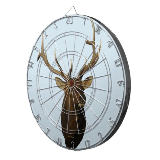 E51 Bull Elk hoofd Dartbord (Voorkant Rechts)