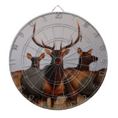 E66 Elk bull en koeien Dartbord (Voorkant)