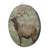 E8 Bull Elk in Fluwelen Ouderdomsfase Dartbord (Voorkant Rechts)
