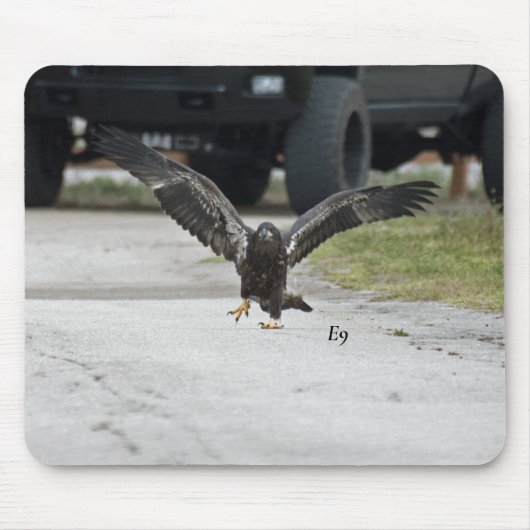 E9 als een baas lopen muismat (Voorkant)