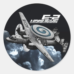 E-2 Hawkeye Ronde Sticker