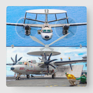 E-2 HAWKEYE VIERKANTE KLOK