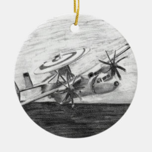 E-2C Hawkeye (Screwtop) keramisch Ornament